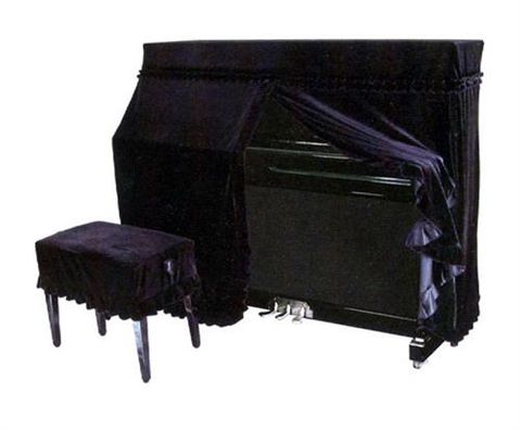 Black UP5 Upright Piano Cover