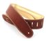 DSL 2.5in Maroon/Beige Leather Strap