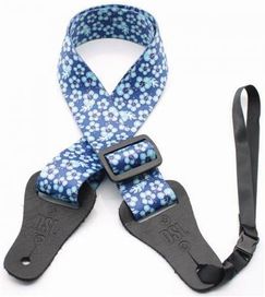 DSL Blue Hibiscus Ukulele Strap