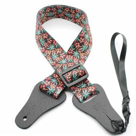 DSL Red Hibiscus Ukulele Strap