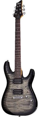 Schecter C - 6 Plus Char Burst Electric