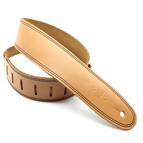 DSL Tan Leather 2.5in Guitar Strap