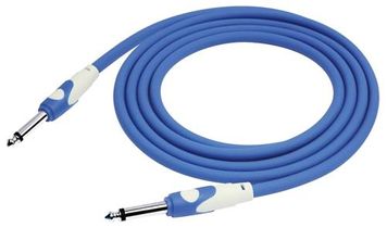 Kirlin 20ft BLUE Light Gear Guitar Cable
