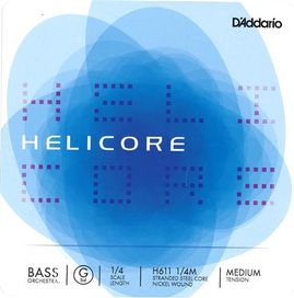 Helicore 1/4 Med G Double Bass String
