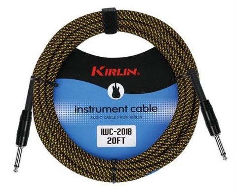 Kirlin 20ft Woven Tweed Guitar Cable