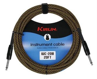Kirlin 20ft Woven Tweed Guitar Cable