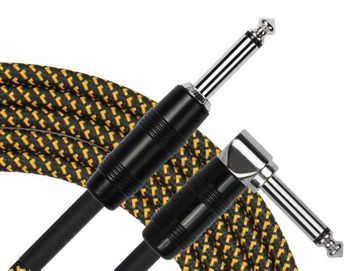 Kirlin 10ft Woven Tweed RA STR Gtr Cable