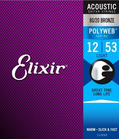 Elixir Poly 80/20 Light 12-53 Strings