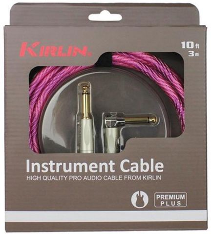 Kirlin 10ft Premium Plus Pink Cable RA