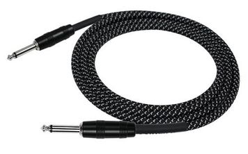 Kirlin C201 20ft Woven BLK Guitar Cable
