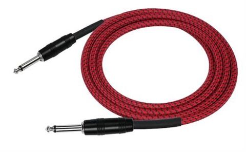 Kirlin 10ft Woven RED Guitar Cable