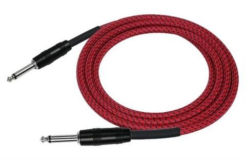 Kirlin 20ft Woven RED Guitar Cable