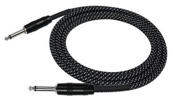 Kirlin 10ft Woven BLACK Guitar Cable