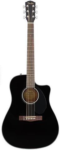 Fender CD60SCE Black Wn Ac/El Guitar