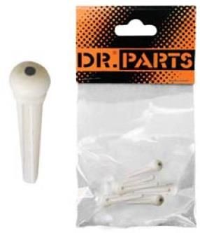 Dr Parts WHITE 312W Bridge Pin Set