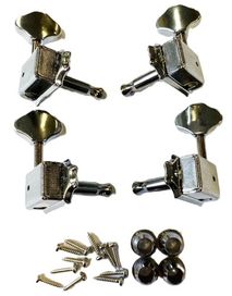 GT PS1CR Chrome Ukulele Machine Head Set