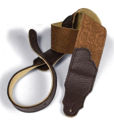 Franklin 2.5in Caramel Suede Gtar Strap