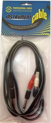 Leem 2M Stereo 3.55mm - 2XRCA inc Stereo