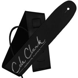 Cole Clark BLACK Leather Guitar Strap