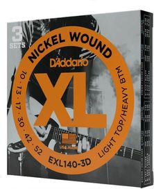 Daddario EXL140 3 Pack El Strings 10-52