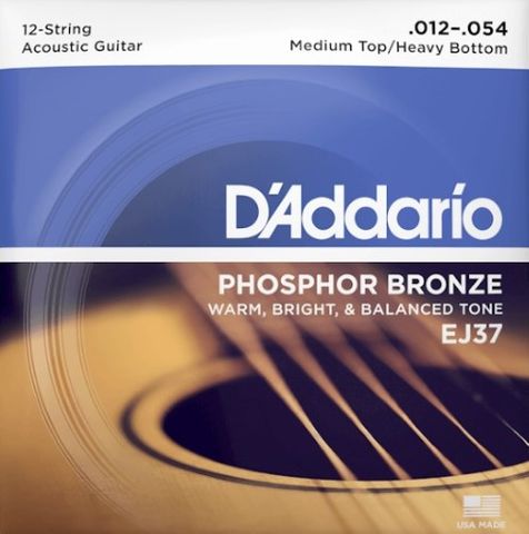 D'Addario EJ37 12 String Med/Hvy Strings