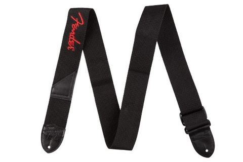 Fender 2in Poly Logo RED Strap