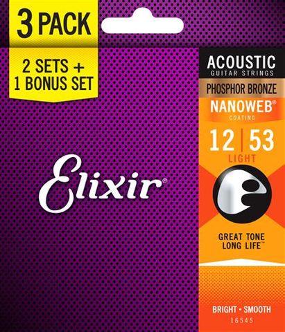 Elixir 3 pack 12-53 Nano PB Light