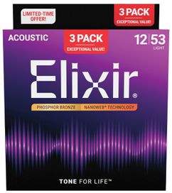 Elixir 3 Pk 12-53 Nano PB Light