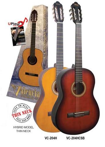 Valencia 204H Hybrid Classic Guitar