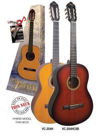 Valencia 204HCSB Hybrid Classical Guitar