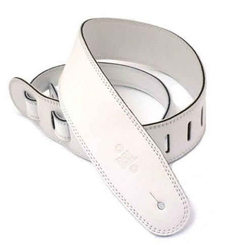 DSL GLG25 White 2.5in Guitar Strap
