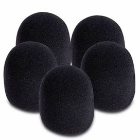 Onstage 5 Pack Black Foam Windscreen