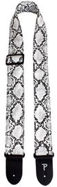 Perris 2in Faux Snake Skin White Strap