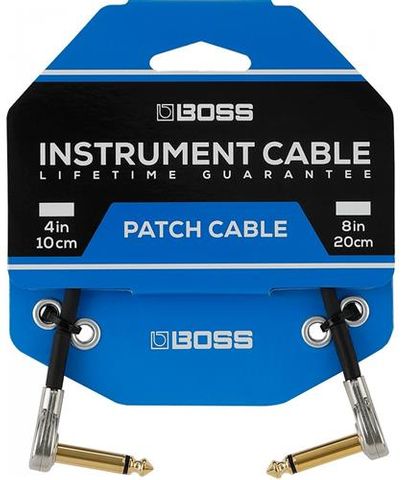 Boss BPC43 Pkt3 4in Pancake Patch Cables