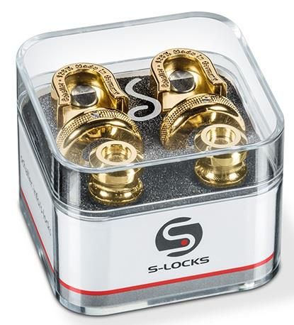 Straplock by Schaller Gold S-Locks Pair