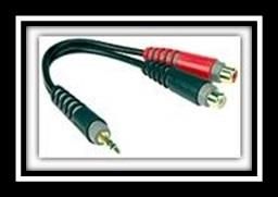 Klotz Y Cable 20cm Mini Jack to 2RCA