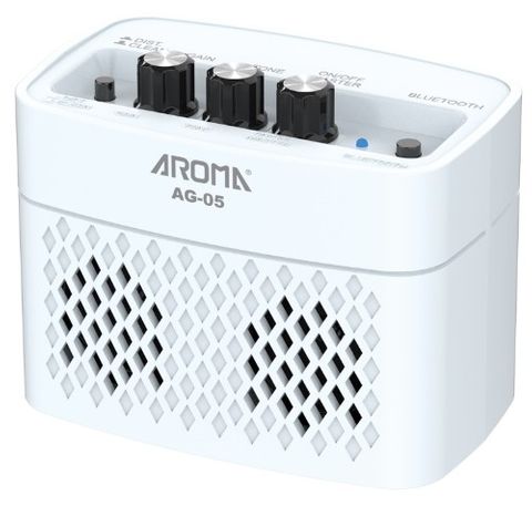 Aroma AG05 White Portable Guitar Amp