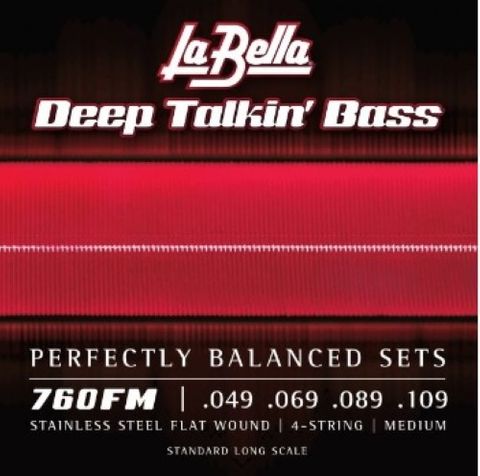 La Bella 49-109 Med Flats Bass Strings