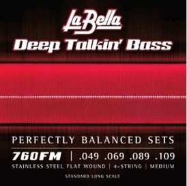La Bella 49-109 Med Flats Bass Strings