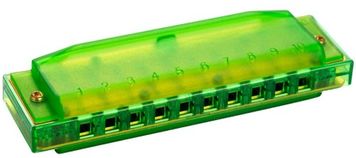 Hohner GREEN Translucent Harp