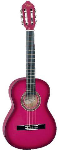 Valencia 3/4 100 Series Pink Guitar