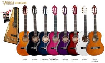 Valencia 3/4 100 Series Pink Guitar