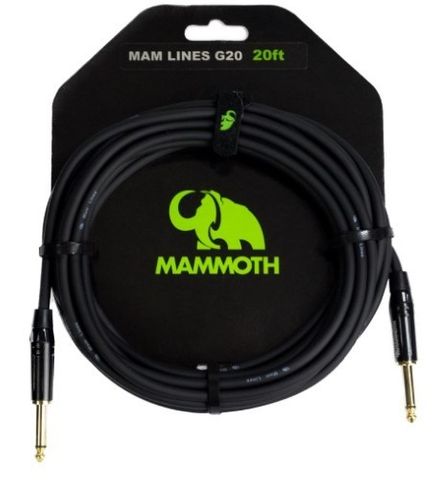Mammoth G20 20' Instrument Cable