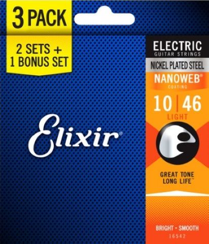 Elixir 3 pack 16542 10-46 Nanoweb Elect