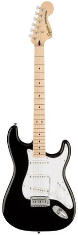 Fender Aff Strat MN WPG Black Guitar