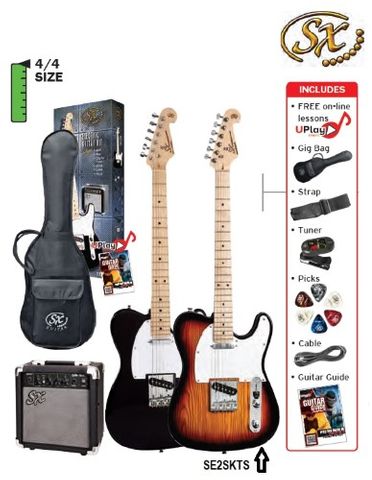 SX TL Electric Guitar & Amp Pack 3TS