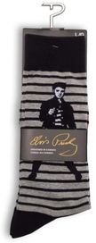 Jailhouse Rock Elvis Crew Socks Grey L