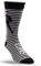 Jailhouse Rock Elvis Crew Socks Grey L