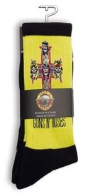 GNR Appetite for Dest Crew Socks Yellow