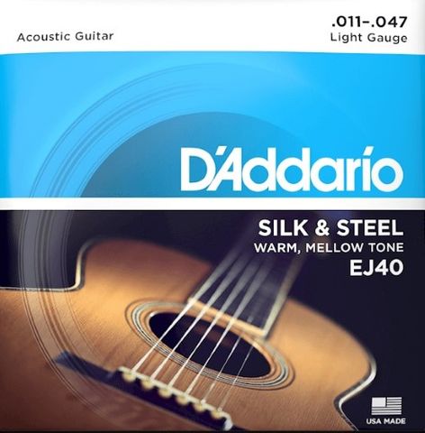 Daddario EJ40 Silk and Steel Acoustic